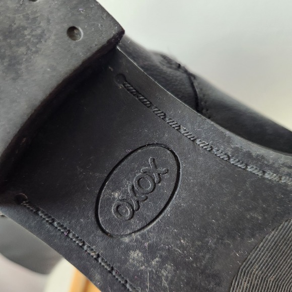 XOXO Womens Myles‎ Tall Biker Riding Boots Knee High Black Size 8M Block Heel - Picture 11 of 14